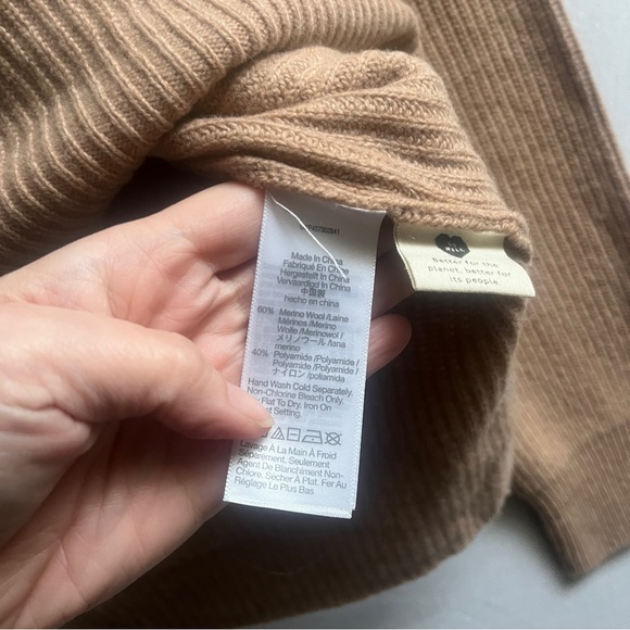 Madewell Glenbrook Half-Zip Merino Wool Pullover Sweater Size L - Picture 5 of 7